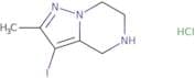 3-Iodo-2-methyl-4H,5H,6H,7H-pyrazolo[1,5-a]pyrazine hydrochloride