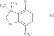 4-Bromo-3,3,7-trimethyl-2,3-dihydro-1H-indole hydrochloride