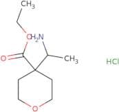 Ethyl 4-(1-aminoethyl)oxane-4-carboxylate hydrochloride
