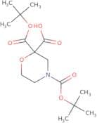 2,4-Bis[(tert-butoxy)carbonyl]morpholine-2-carboxylic acid