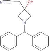 2-[1-(Diphenylmethyl)-3-hydroxyazetidin-3-yl]acetonitrile