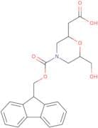 rac-2-[(2R,6R)-4-{[(9H-Fluoren-9-yl)methoxy]carbonyl}-6-(hydroxymethyl)morpholin-2-yl]acetic acid