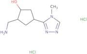 rac-(1R,2R,4S)-2-(Aminomethyl)-4-(4-methyl-4H-1,2,4-triazol-3-yl)cyclopentan-1-ol dihydrochloride