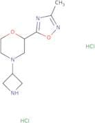 4-(Azetidin-3-yl)-2-(3-methyl-1,2,4-oxadiazol-5-yl)morpholine dihydrochloride