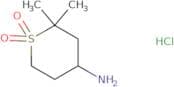 Tetrahydro-​2,​2-​dimethyl-​2H-thiopyran-​4-​amine 1,​1-​dioxide hydrochloride