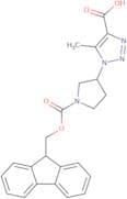 1-(1-{[(9H-Fluoren-9-yl)methoxy]carbonyl}pyrrolidin-3-yl)-5-methyl-1H-1,2,3-triazole-4-carboxylic …
