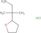 2-Methyl-2-(oxolan-2-yl)propan-1-amine hydrochloride