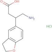 4-Amino-3-(2,3-dihydro-1-benzofuran-5-yl)butanoic acid hydrochloride