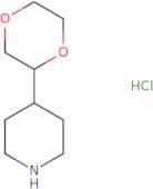 4-(1,4-Dioxan-2-yl)piperidine hydrochloride