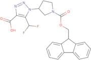 5-(Difluoromethyl)-1-(1-{[(9H-fluoren-9-yl)methoxy]carbonyl}pyrrolidin-3-yl)-1H-1,2,3-triazole-4-c…