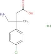 4-Amino-3-(4-chlorophenyl)-3-methylbutanoic acid hydrochloride
