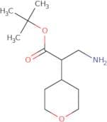tert-Butyl 3-amino-2-(oxan-4-yl)propanoate
