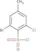 2-Bromo-6-chloro-4-methylbenzene-1-sulfonyl chloride