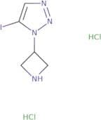 1-(Azetidin-3-yl)-5-iodo-1H-1,2,3-triazole dihydrochloride