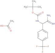 Acetic acid, tert-butyl N-{carbamimidoyl[4-(trifluoromethyl)phenyl]methyl}carbamate