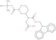 2-({1-[(tert-Butoxy)carbonyl]piperidin-3-yl}({[(9H-fluoren-9-yl)methoxy]carbonyl})amino)acetic acid