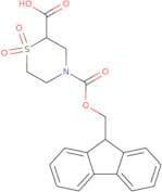 4-{[(9H-Fluoren-9-yl)methoxy]carbonyl}thiomorpholine-2-carboxylic acid 1,1-dioxide