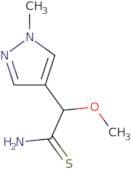 2-Methoxy-2-(1-methyl-1H-pyrazol-4-yl)ethanethioamide