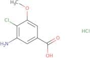 3-Amino-4-chloro-5-methoxybenzoic acid hydrochloride