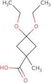 3,3-Diethoxy-1-methylcyclobutane-1-carboxylic acid