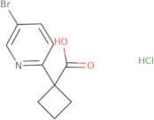 1-(5-Bromopyridin-2-yl)cyclobutane-1-carboxylic acid hydrochloride