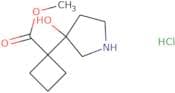 Methyl 1-(3-hydroxypyrrolidin-3-yl)cyclobutane-1-carboxylate hydrochloride