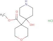 Methyl 4-(4-hydroxypiperidin-4-yl)oxane-4-carboxylate hydrochloride