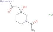 2-(1-Acetyl-3-hydroxypiperidin-3-yl)acetohydrazide hydrochloride