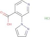 3-(1H-Pyrazol-1-yl)pyridine-4-carboxylic acid hydrochloride