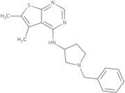 N-[(3R)-1-Benzylpyrrolidin-3-yl]-5,6-dimethylthieno[2,3-d]pyrimidin-4-amine