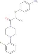 [4-({2-[4-(2-Fluorophenyl)piperazin-1-yl]-1-methyl-2-oxoethyl}thio)phenyl]amine