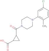 2-((4-(5-chloro-2-methylphenyl)piperazinyl)carbonyl)cyclopropanecarboxylic acid