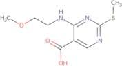 4-(2-Methoxyethylamino)-2-(Methylthio)Pyrimidine-5-Carboxylic Acid