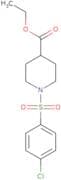 Ethyl 1-((4-chlorophenyl)sulfonyl)-4-piperidinecarboxylate