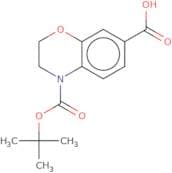 4-[(tert-Butoxy)carbonyl]-3,4-dihydro-2H-1,4-benzoxazine-7-carboxylic acid