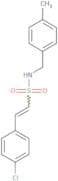 (E)-2-(4-Chlorophenyl)-N-[(4-methylphenyl)methyl]ethene-1-sulfonamide