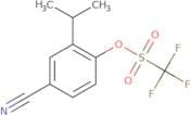 4-Cyano-2-(propan-2-yl)phenyl trifluoromethanesulfonate