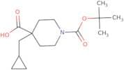 1-(tert-Butoxycarbonyl)-4-(cyclopropylmethyl)piperidine-4-carboxylic acid