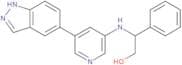 (R)-2-((5-(1H-Indazol-5-yl)pyridin-3-yl)amino)-2-phenylethan-1-ol; (2R)-2-[[5-(1H-indazol-5-yl)pyr…