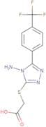 2-({4-Amino-5-[4-(trifluoromethyl)phenyl]-4H-1,2,4-triazol-3-yl}sulfanyl)acetic acid