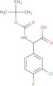 2-((tert-Butoxycarbonyl)amino)-2-(3-chloro-4-fluorophenyl)acetic acid