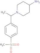 1-[1-(4-Methanesulfonylphenyl)ethyl]piperidin-4-amine