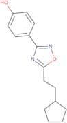 4-[5-(2-Cyclopentylethyl)-1,2,4-oxadiazol-3-yl]phenol