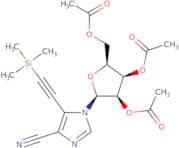 5-(2-(Trimethylsilyl)-1-ethynyl)-1-(2',3',5'-tri-O-acetyl-b-D-ribofuranosyl)imidazo-4-carbonitrile