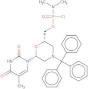 [(2S,6R)-6-{Thymin-1-yl}-4-tritylmorpholin-2-yl]methyl dimethyl-phosphoramidochloridate