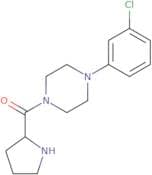 (4-(3-Chlorophenyl)piperazin-1-yl)(pyrrolidin-2-yl)methanone