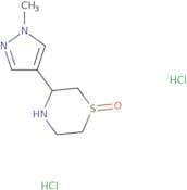 3-(1-methylpyrazol-4-yl)-1,4-thiazinane 1-oxide dihydrochloride