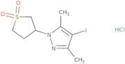3-(4-Iodo-3,5-dimethyl-1H-pyrazol-1-yl)-1λ⁶-thiolane-1,1-dione hydrochloride