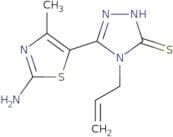 3-(2-Amino-4-methyl-1,3-thiazol-5-yl)-4-(prop-2-en-1-yl)-4,5-dihydro-1H-1,2,4-triazole-5-thione