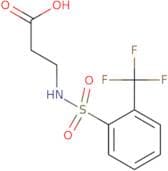 3-[2-(Trifluoromethyl)benzenesulfonamido]propanoic acid